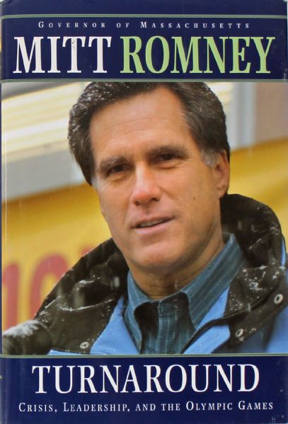 Mitt Romney Signed Hardcover First Edition Book: "Turnaround" (JSA)