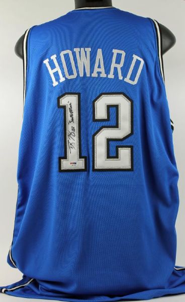 2007-08 Dwight Howard Game Worn & Signed Orlando Magic Basketball Jersey with "Superman" Inscription (PSA/DNA)