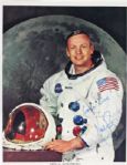 Apollo 11: Neil Armstrong Signed 8" x 10" Color NASA Photograph with "Good Luck" Inscription (PSA/DNA)