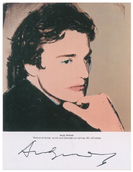 Andy Warhol Signed "Portait of Jamie" 6" x 8" Photo (PSA/DNA)