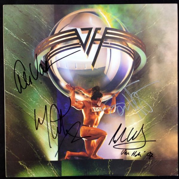Van Halen Group Signed "5150" Record Album (4 Sigs)(PSA/DNA)