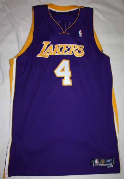 2005-06 Luke Walton Game Worn L.A. Lakers Jersey (DC Sports)