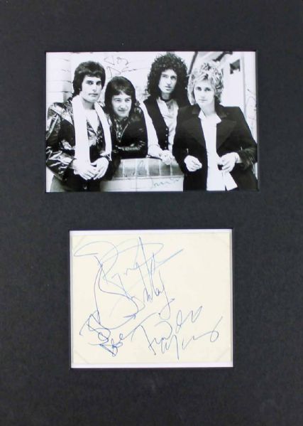 Queen Group Choice Signed Album Page in Matted Display (Epperson/REAL)
