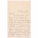 Abner Doubleday (Baseball) Interesting Handwritten Signed Letter with Good Content RE: Childhood (PSA/DNA)
