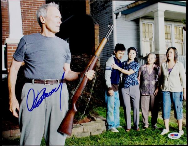 Clint Eastwood Signed 11 x 14 Glossy Photo (PSA/DNA)