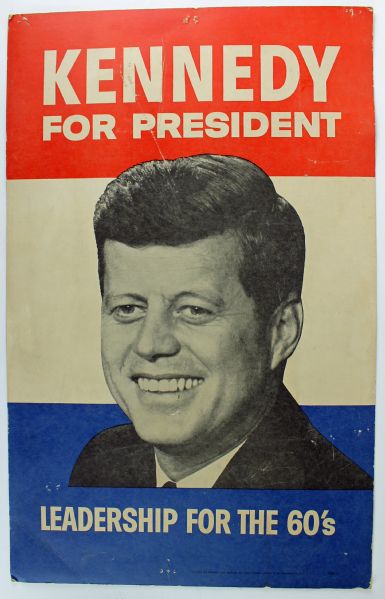 Original John F. Kennedy "Leadership for the 60s" Poster