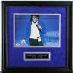 Michael Jackson Signed 8" x 10" Photo in Custom Framed Display (PSA/DNA)