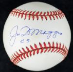 Joe DiMaggio Signed OAL Baseball with "#5" Inscription (PSA/DNA)