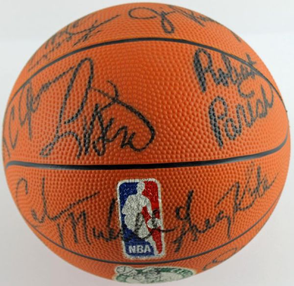 1984-85 Boston Celtics (Eastern Conference Champs) Team Signed Basketball (PSA/DNA)