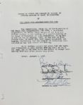 The Beach Boys Rare Vintage Group Signed Document c. 1965 (PSA/DNA)