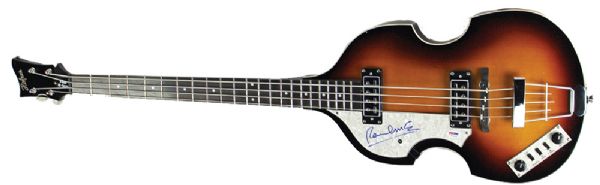 The Beatles: Paul McCartney Superbly Signed Hofner Left-Handed Personal Model Bass Guitar (PSA/DNA)