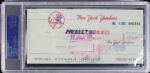 Thurman Munson Signed 1973 NY Yankees Payroll Check w/Superb Signature! (PSA/DNA Encapsulated)