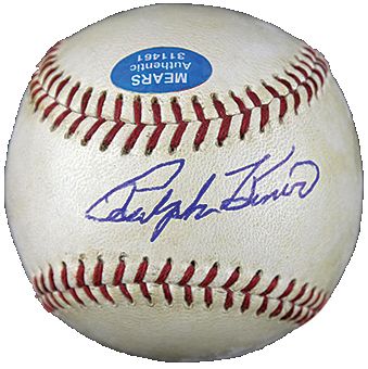 Ralph Kiner Signed Game Used 1953-54 Home Run Hit Spalding ONL (Giles) Baseball (PSA/DNA)