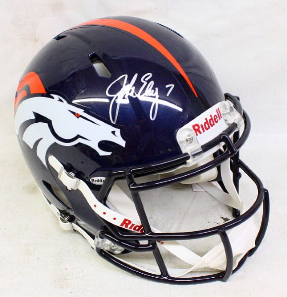 John Elway Signed Broncos Pro-Style Full Size Helmet (JSA)
