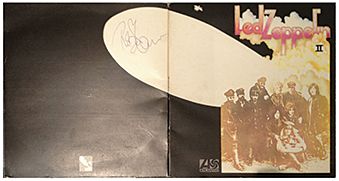 Robert Plant Rare Vintage Signed "Led Zeppelin II" Album Cover (REAL/Epperson & Tracks)