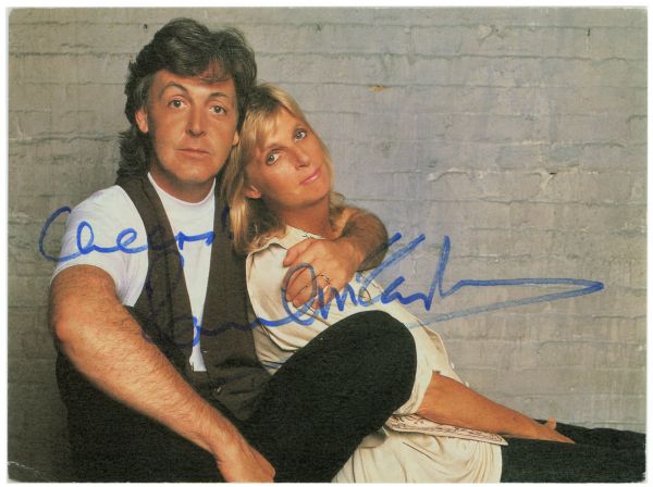 The Beatles: Paul McCartney Signed Postcard (Tracks)