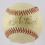 Exceptional Babe Ruth Single Signed ONL (Frick) Baseball (PSA/DNA)
