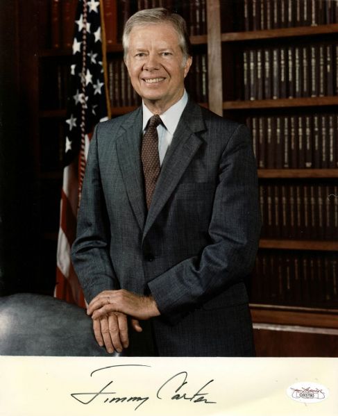 Jimmy Carter Signed 8" x 10" Color Photo (JSA)