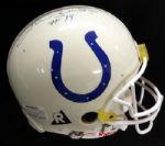 Johnny Unitas RARE Signed Full Sized Indianapolis Colts PROLINE Full-Sized Helmet (PSA/DNA)