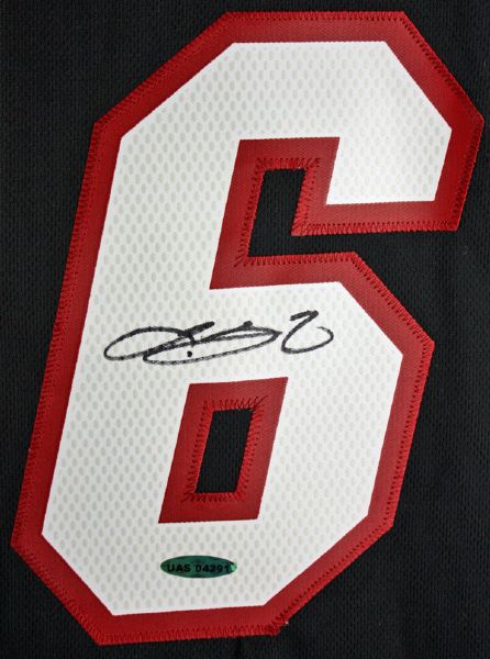 lebron james signed miami heat jersey