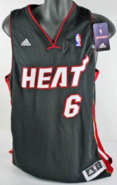 lebron james signed miami heat jersey