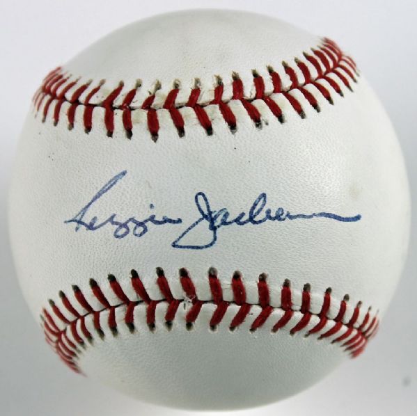 Reggie Jackson Signed OAL (Brown) Baseball (PSA/DNA)