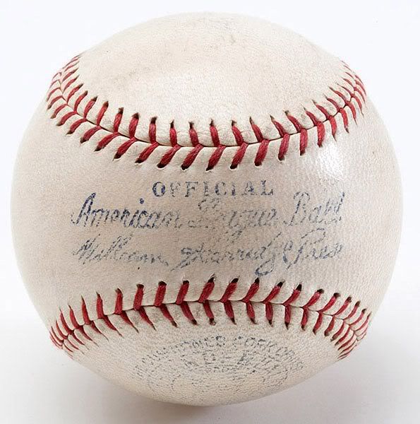 Lot Detail Babe Ruth Phenomenal Single Signed OAL Baseball PSA