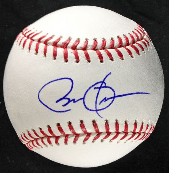 President Barack Obama Signed OML Baseball (Rare Ballpoint Pen Autograph)(JSA)