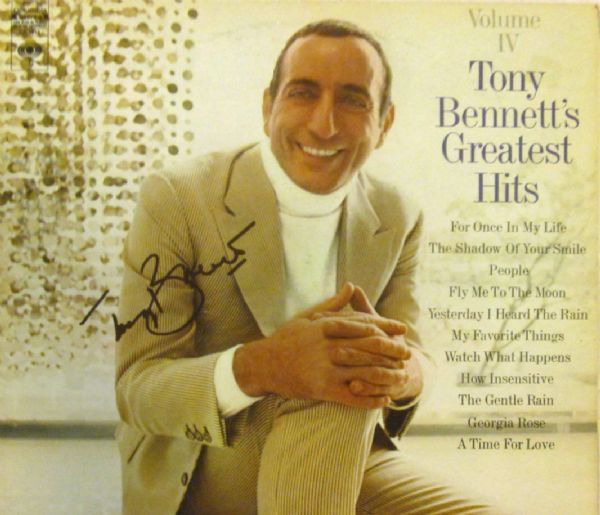 Tony Bennett SIgned "Greatest Hits" Album (PSA/DNA)