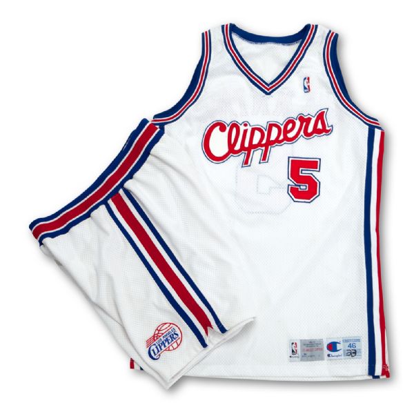 1992-93 Danny Manning Game Worn LA Clippers Uniform w/Jersey & Shorts