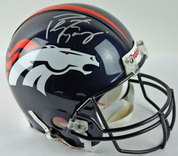 Peyton Manning Signed Denver Broncos PROLINE Game Model Helmet (Steiner)