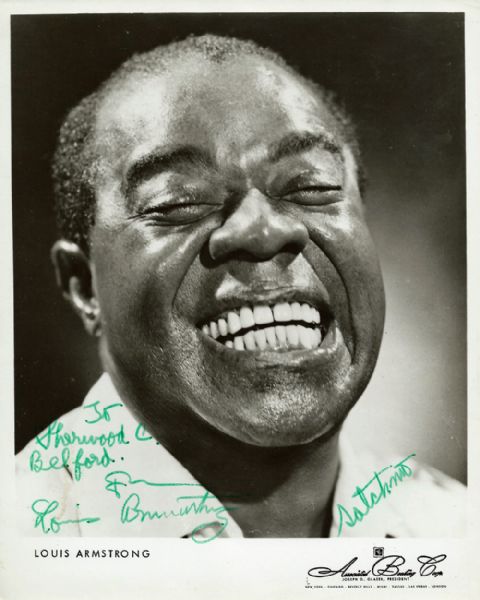 Louis Armstrong Signed & Inscribed 8" x 10" Publicity Photo w/"Satchmo" Inscription (PSA/DNA)