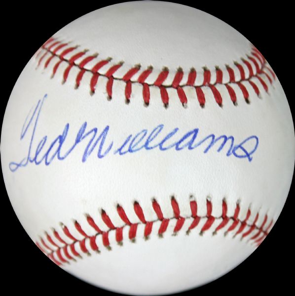 Near-Mint Signed OAL Ted Williams Baseball (PSA/DNA)