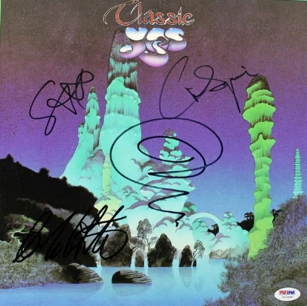 Yes Group Signed "Classic Yes" Record Album (4 Signatures)(PSA/DNA)