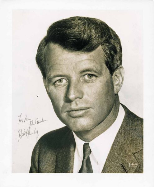 Robert F. Kennedy Signed 8" x 10" B&W Portrait Photo (PSA/DNA)