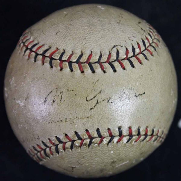 1920s Baseball Legends Multi-Signed ONL Baseball w/Rare John McGraw on the Sweetspot! (PSA/DNA)