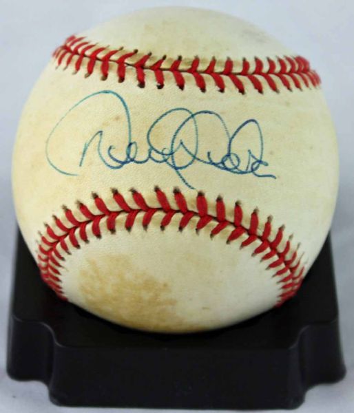 Derek Jeter Rare Signed Rookie-Era OAL (Budig) Baseball (JSA )