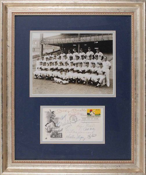 1961 Yankees Team Signed FDC w/ Mantle, Maris, Berra, Ford & Others! (PSA/DNA Guaranteed)