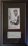 Roberto Clemente Rare & Desirable Signed Personal Bank Check in Custom Framed Display - PSA/DNA Graded Mint 9!