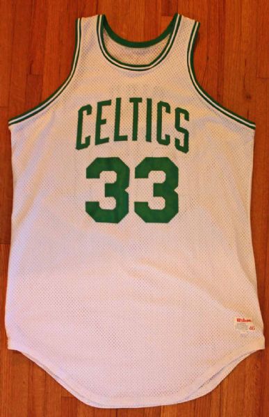 1980s Larry Bird Team-Issued Official Boston Celtics Game Model Jersey