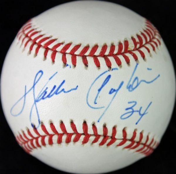 Walter Payton RARE Single-Signed ONL Baseball (JSA)