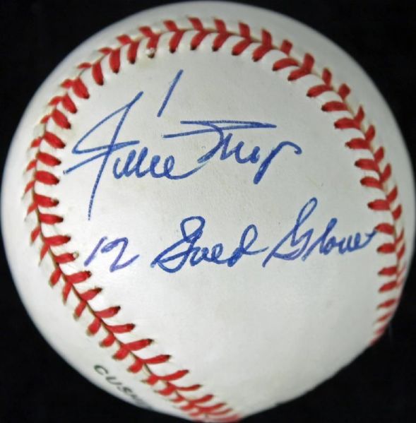 Willie Mays Signed ONL Baseball with RARE "12 Gold Gloves" Inscription (PSA/DNA)