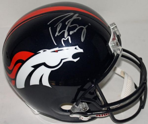 Peyton Manning Signed Full Size Denver Broncos Helmet (Steiner)