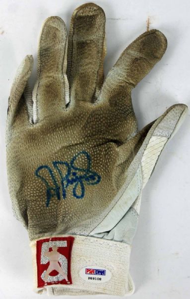 Albert Pujols Game Worn & Signed Custom Batting Glove (PSA/DNA)