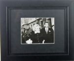 Joe DiMaggio ULTRA RARE Signed 8" x 10" B&W Photo with Marilyn Monroe - PSA/DNA Graded MINT 9