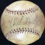 Babe Ruth, Lou Gehrig & Jimmie Foxx Signed "Babe Ruth Home Run Special" Baseball (c.1934)(JSA)