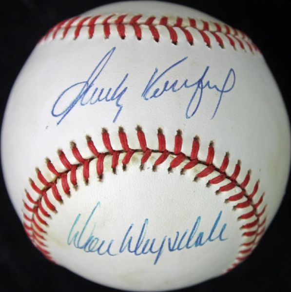 Sandy Koufax & Don Drysdale Dual Signed ONL Baseball (PSA/DNA & JSA)