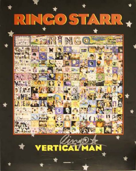 The Beatles: Ringo Starr Signed Limited Edition "Vertical Man" Promotional Poster (Tracks & PSA/DNA Guaranteed)