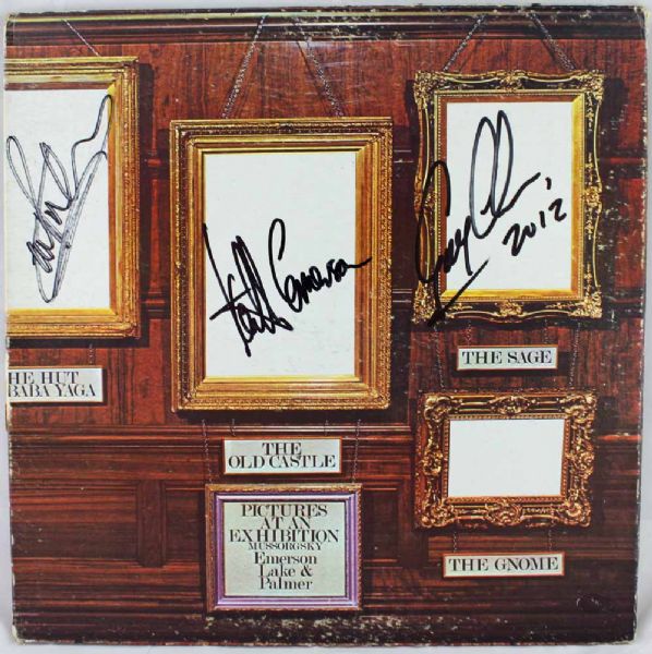 ELP: Emmerson Lake & palmer Signed "Pictuares at an Exhibition" Album (PSA/DNA Guaranteed)
