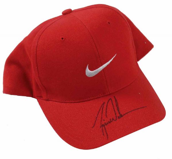 Tiger Woods Signed "Sunday Red" Nike Golf Hat (PSA/DNA Guaranteed)